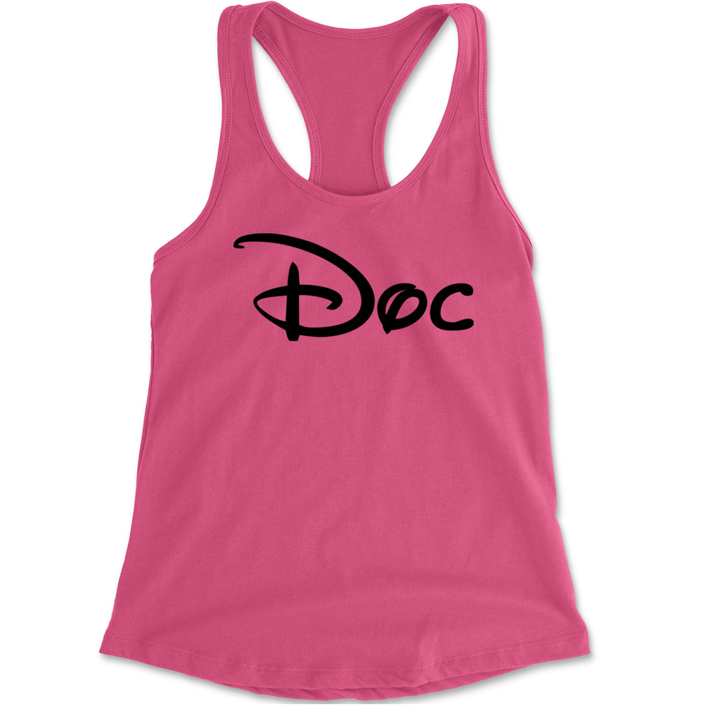 Doc - 7 Dwarfs Costume Racerback Tank Top for Women Hot Pink