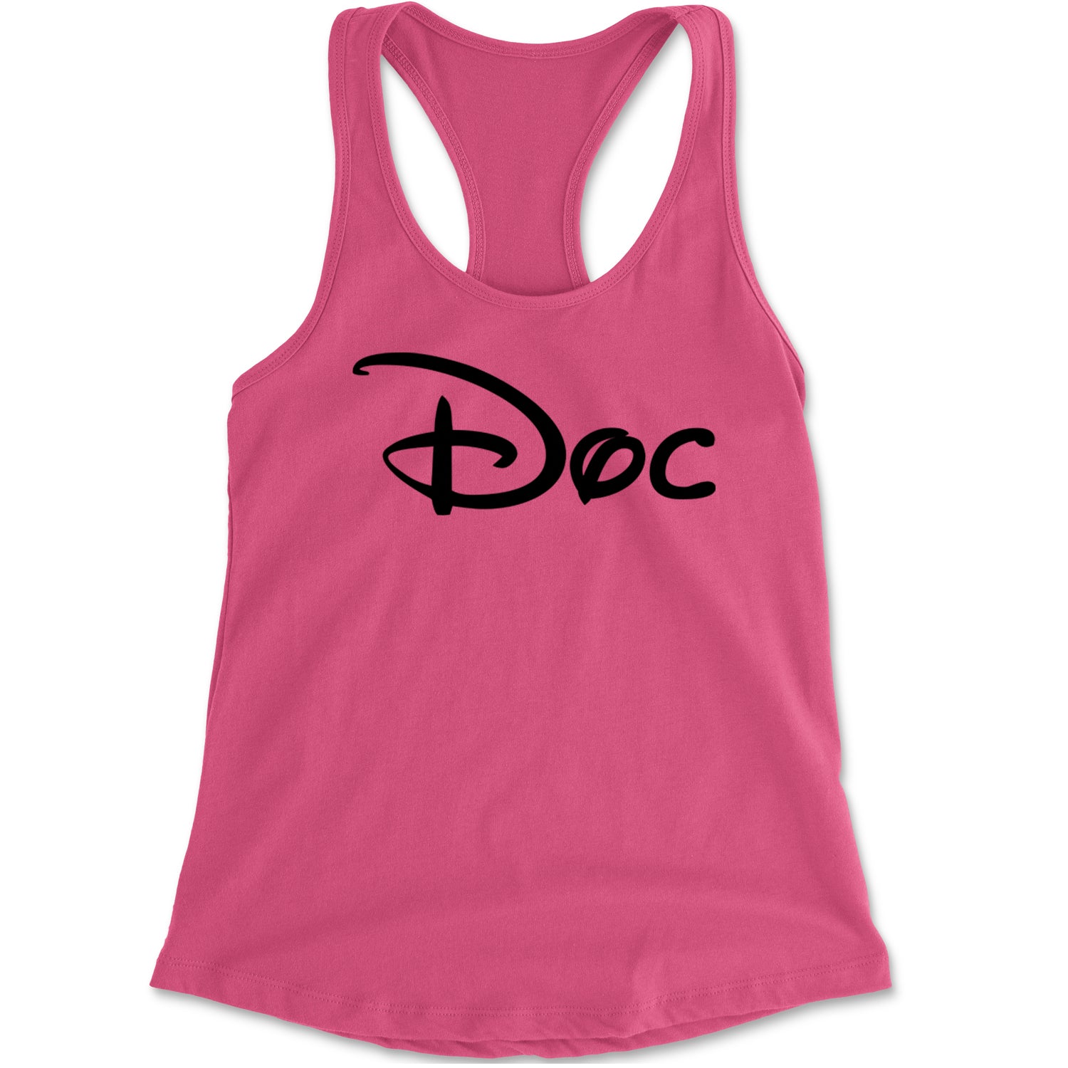 Doc - 7 Dwarfs Costume Racerback Tank Top for Women Heather Grey