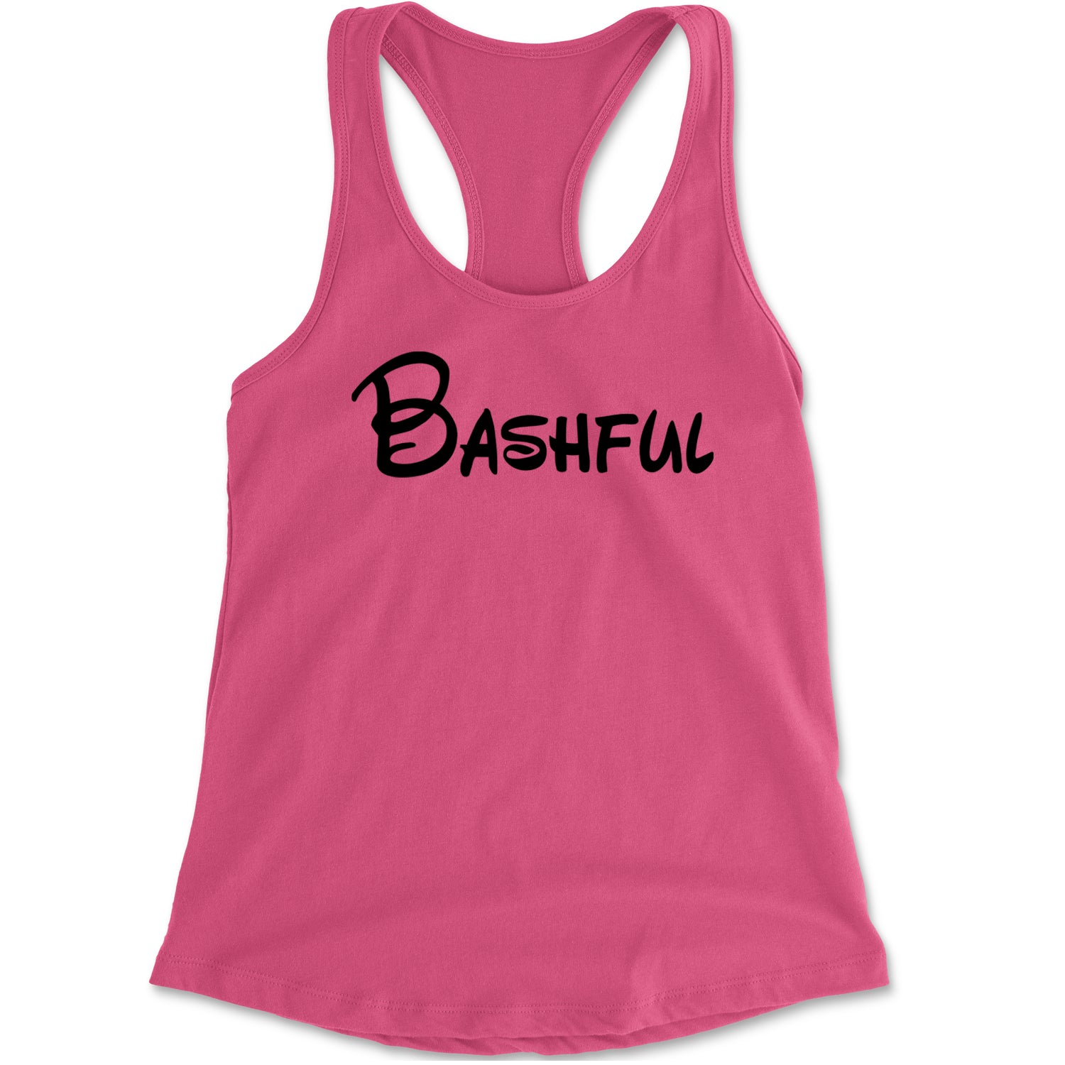 Bashful - 7 Dwarfs Costume Racerback Tank Top for Women Heather Grey