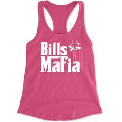 Mafia Bills Mafia Godfather Racerback Tank Top for Women Hot Pink