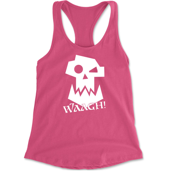 Ork Miniature Tabletop Wargaming Waagh Racerback Tank Top for Women
