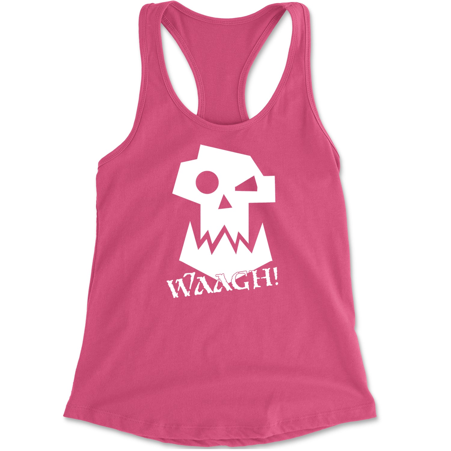 Ork Miniature Tabletop Wargaming Waagh Racerback Tank Top for Women Hot Pink