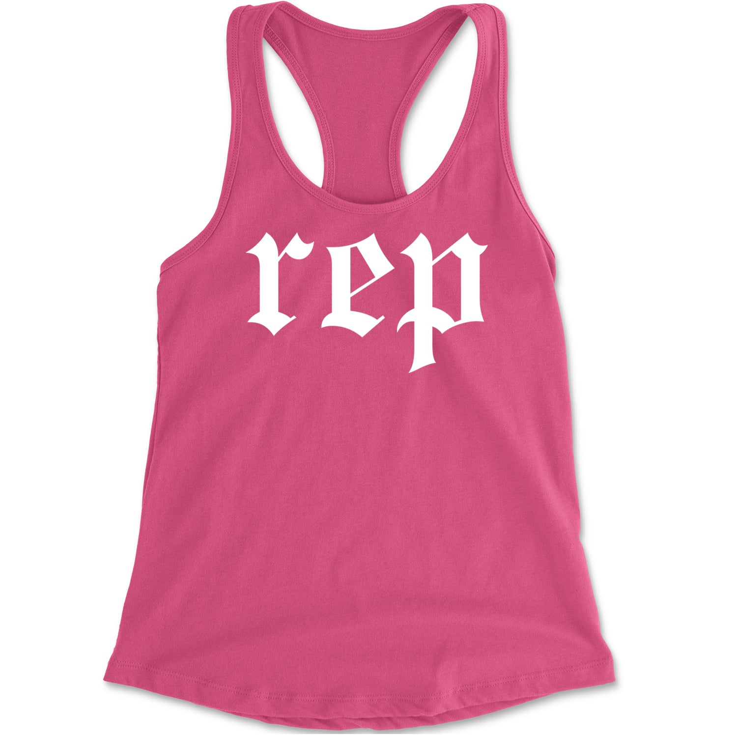 REP Reputation Eras Music Lover Gift Fan Favorite Racerback Tank Top for Women Hot Pink