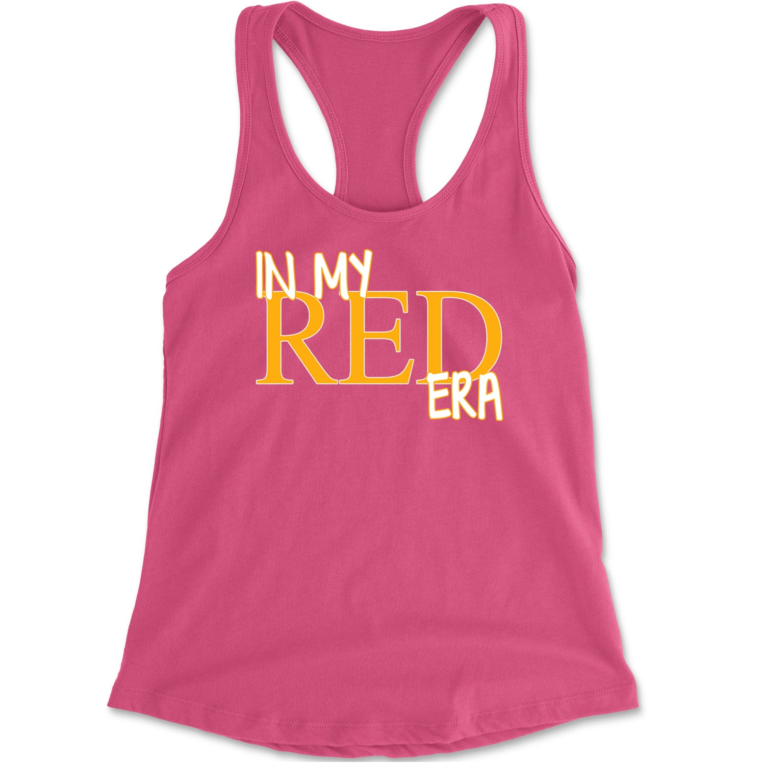 In My Red Era Kansas City Racerback Tank Top for Women Heather Grey