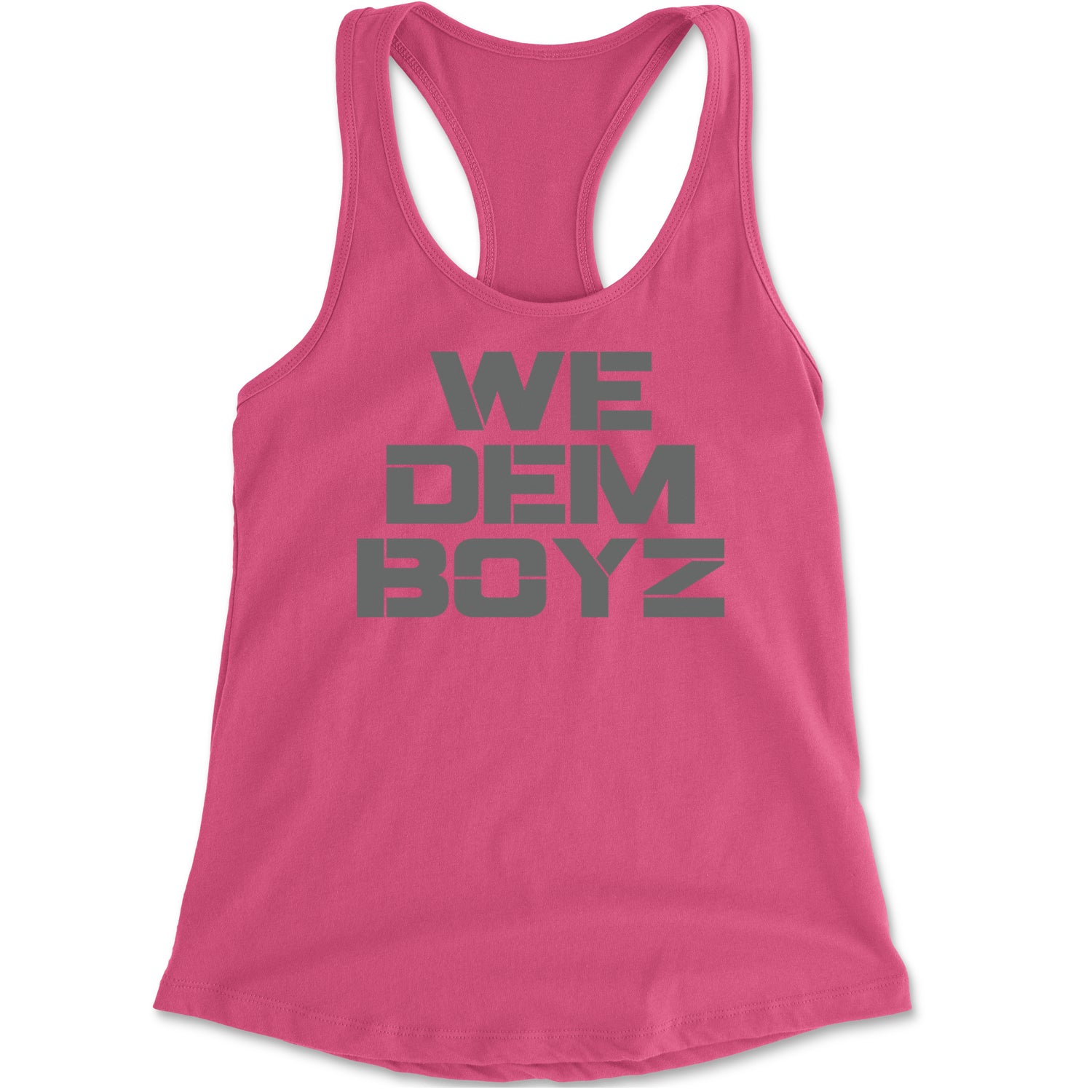 WE Dem Boys Dallas  Racerback Tank Top for Women Hot Pink