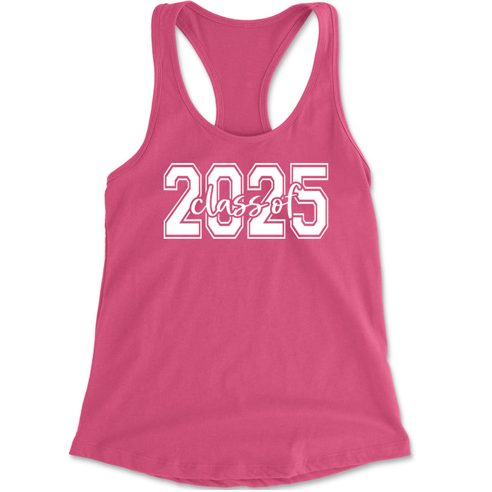 Class Of 2025 Graduation Racerback Tank Top for Women