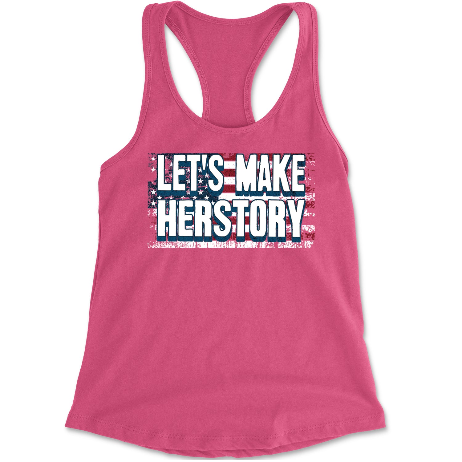 Lets Make Herstory - Support Kamala Harris For President 2024 Racerback Tank Top for Women Hot Pink