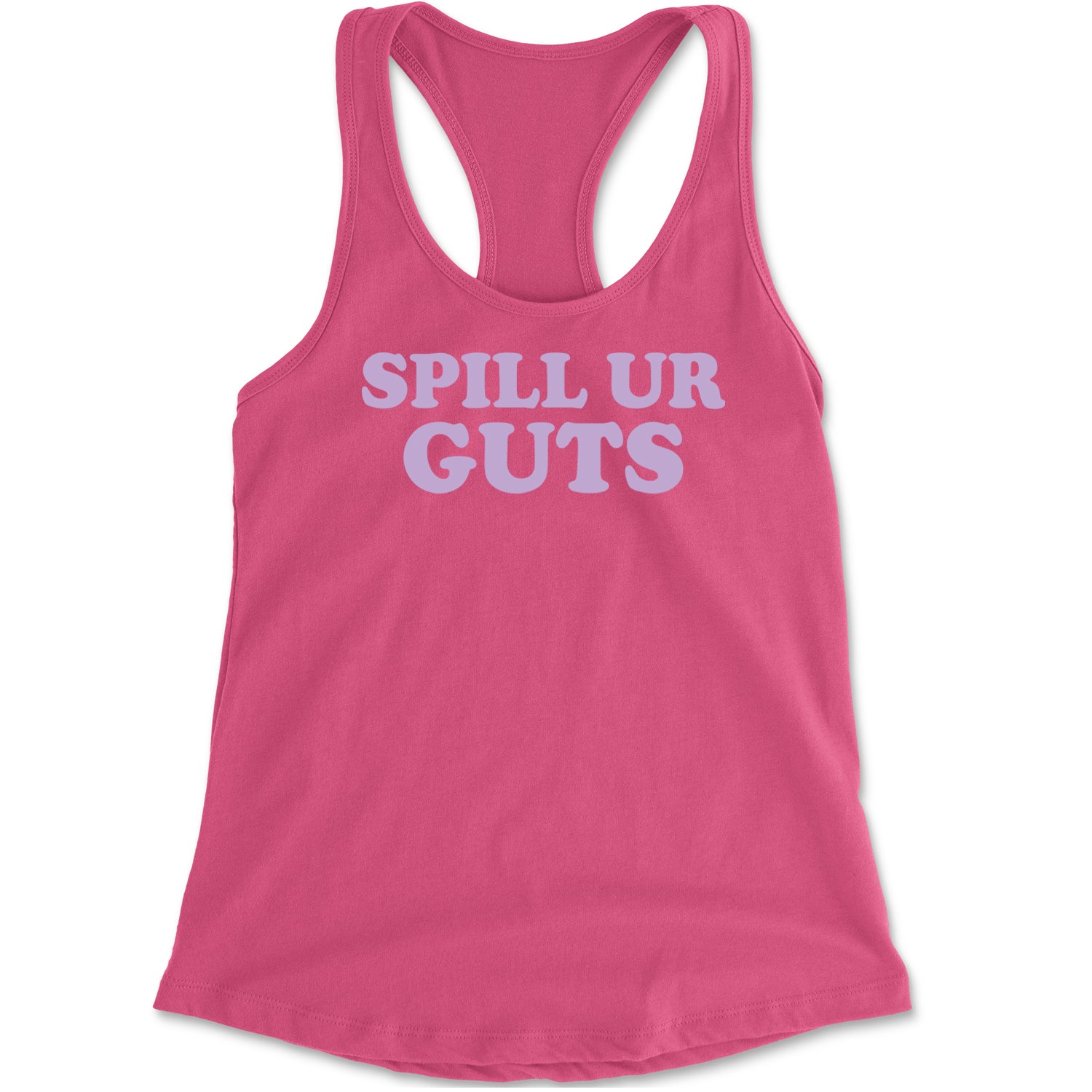 Spill Ur Guts Music Racerback Tank Top for Women Hot Pink