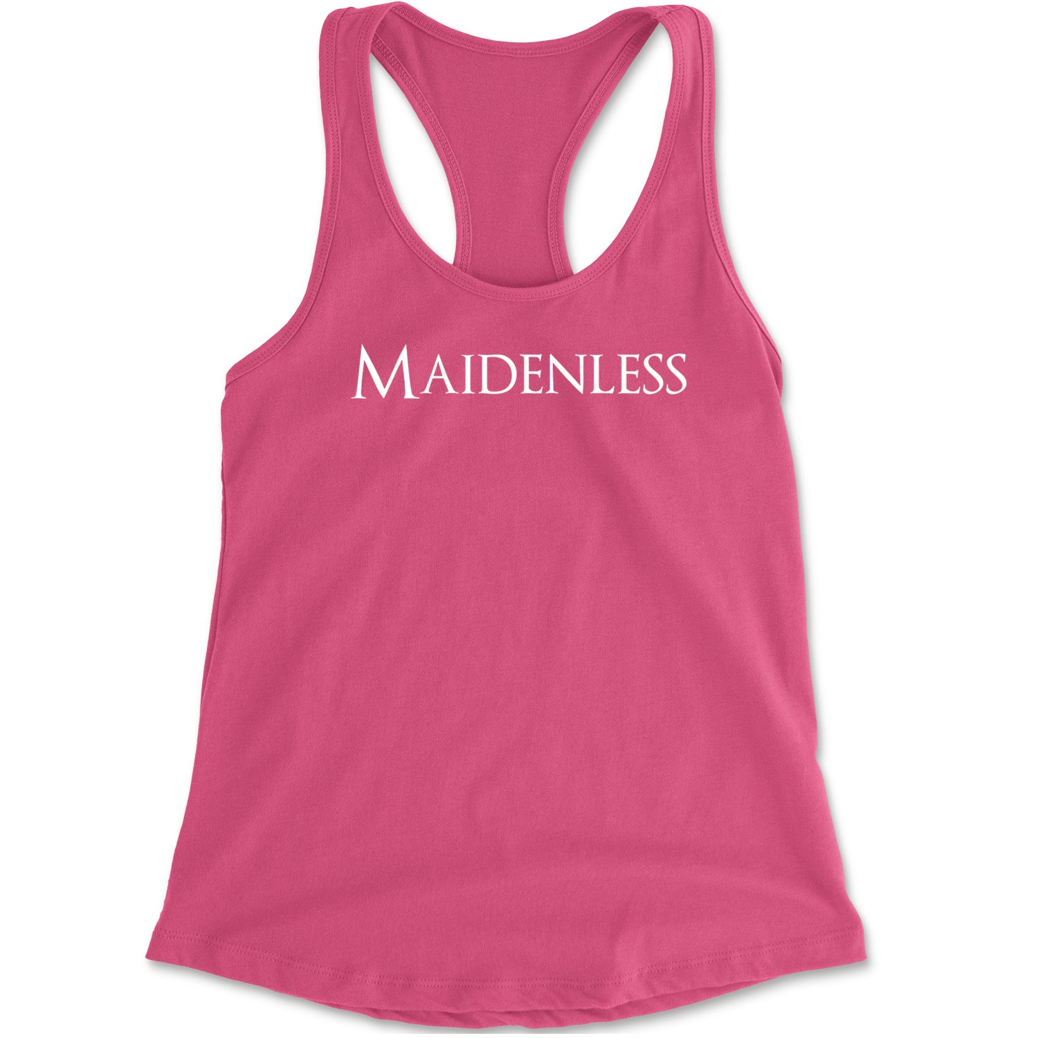 Maidenless  Racerback Tank Top for Women Hot Pink