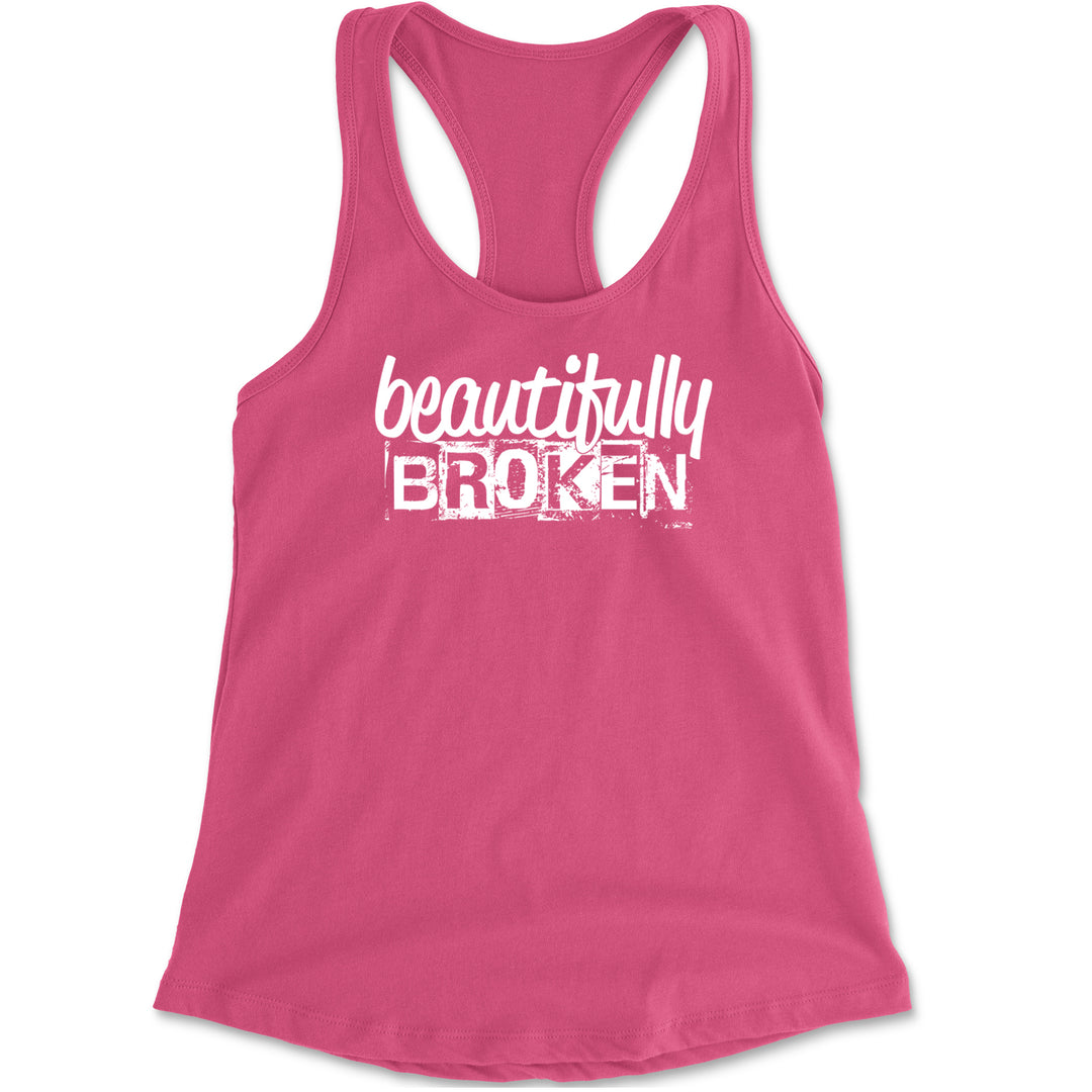 Beautifully Broken Music Racerback Tank Top for Women