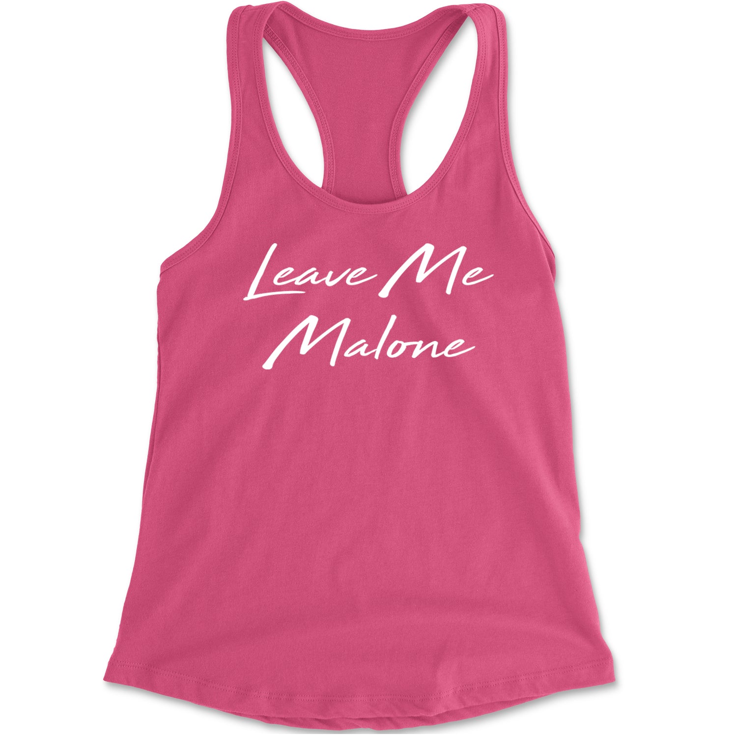 Leave Me Malone I'd Be Crying Rapper Racerback Tank Top for Women Hot Pink