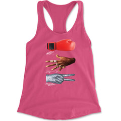 Tyson Jordan Jackson Iconic Michaels Racerback Tank Top for Women Hot Pink