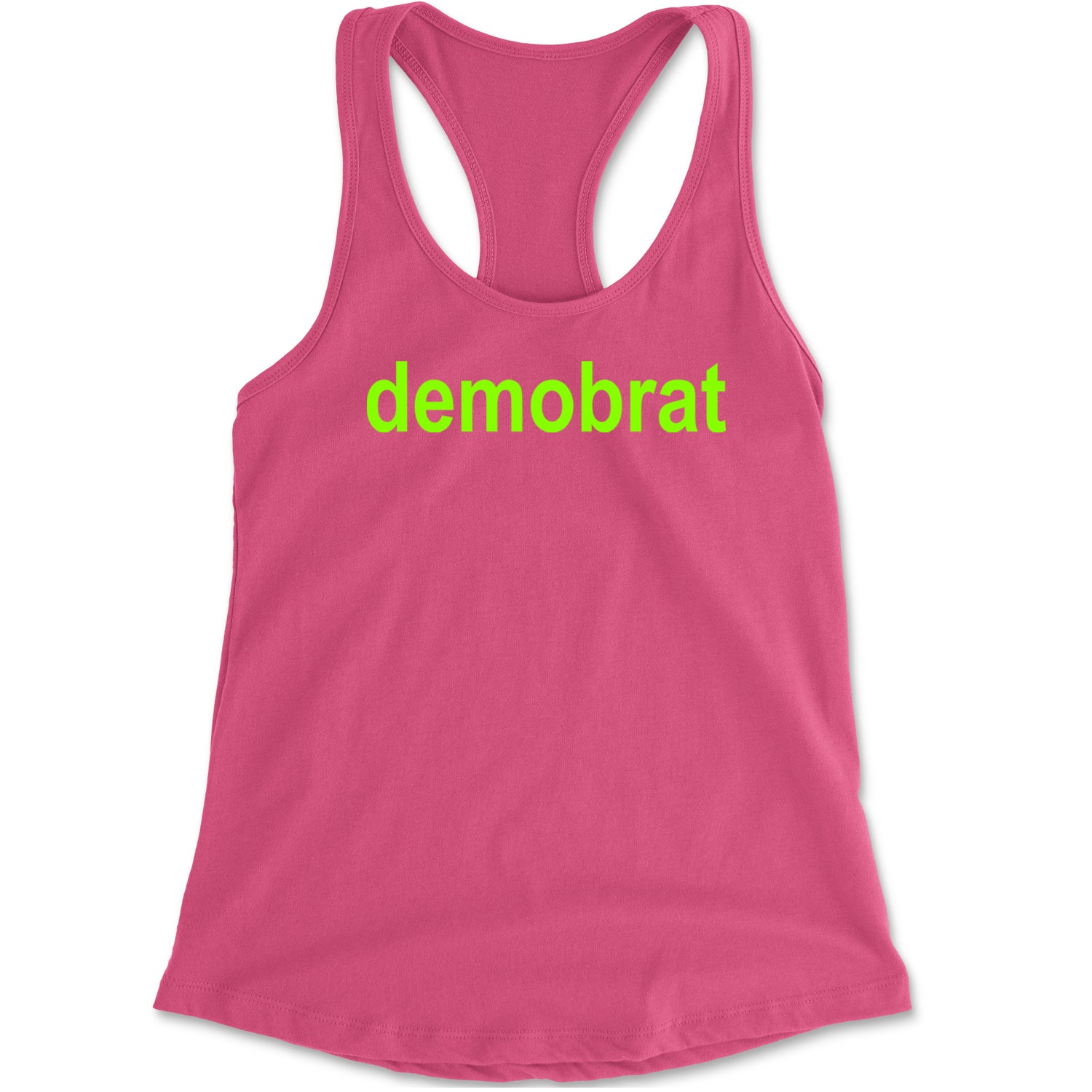 Demobrat Kamala Is Brat Vote Democrat Racerback Tank Top for Women Hot Pink