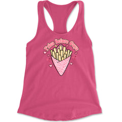Fries Before Guys Racerback Tank Top for Women Hot Pink