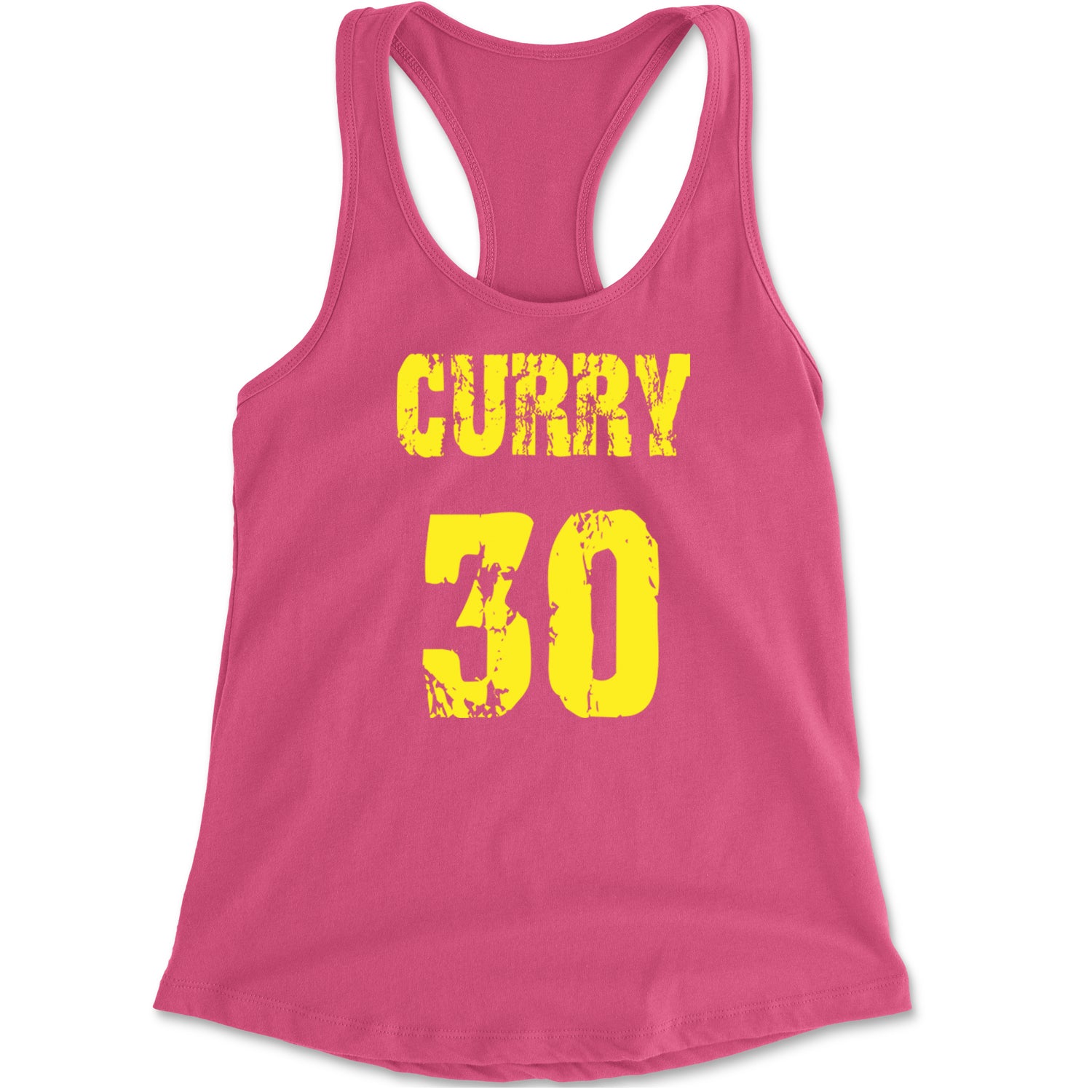 Curry #30 Racerback Tank Top for Women Hot Pink