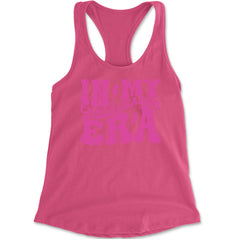 In My Cheerleader Era Racerback Tank Top for Women Hot Pink