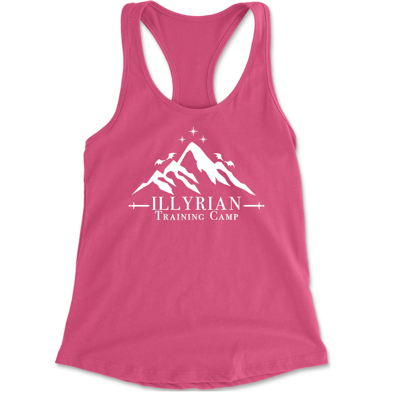 Illyrian Training Camp Night Court Racerback Tank Top for Women Hot Pink