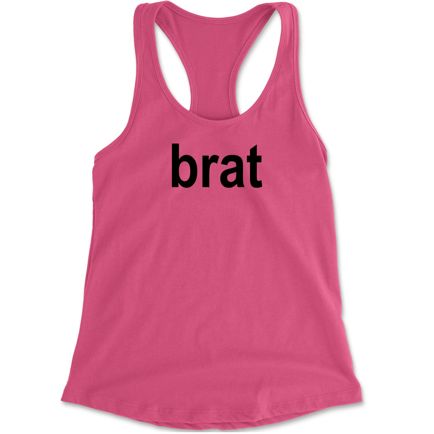 Brat Lime Green I'm So Julia Racerback Tank Top for Women Heather Grey