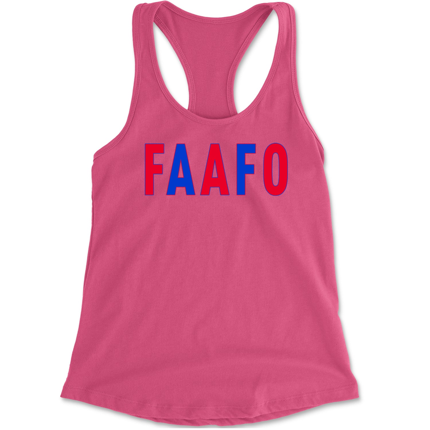 FAAFO Olympic Team USA Shirt Racerback Tank Top for Women Hot Pink