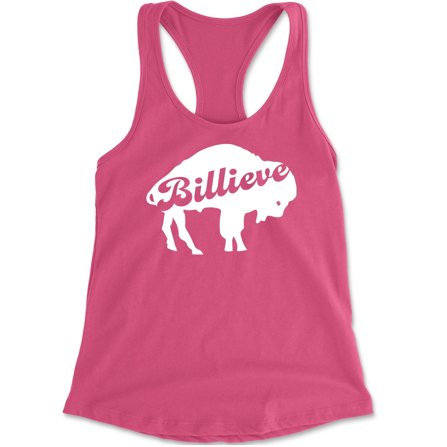 Billieve Bills Mafia Racerback Tank Top for Women Hot Pink