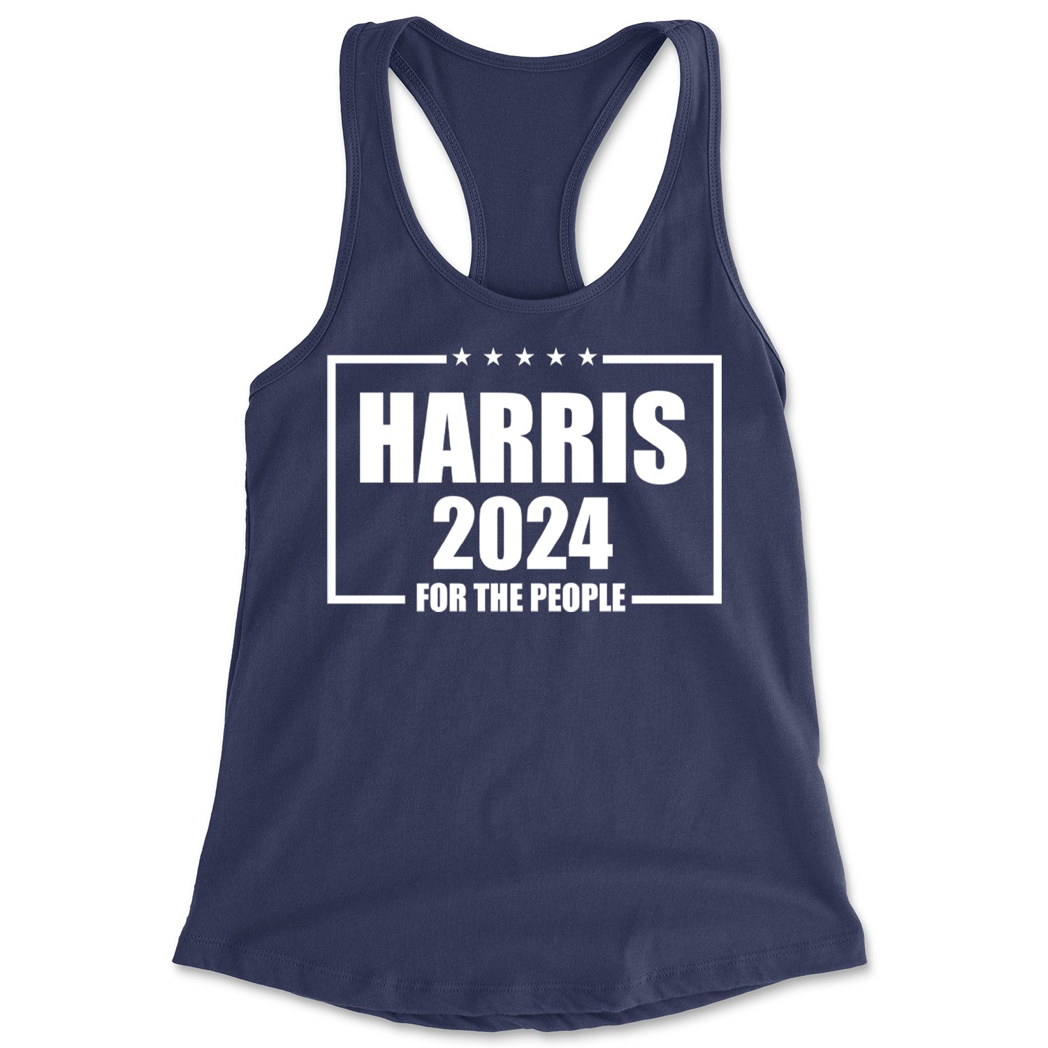 Harris 2024 - Vote For Kamala For President Racerback Tank Top for Women Navy Blue