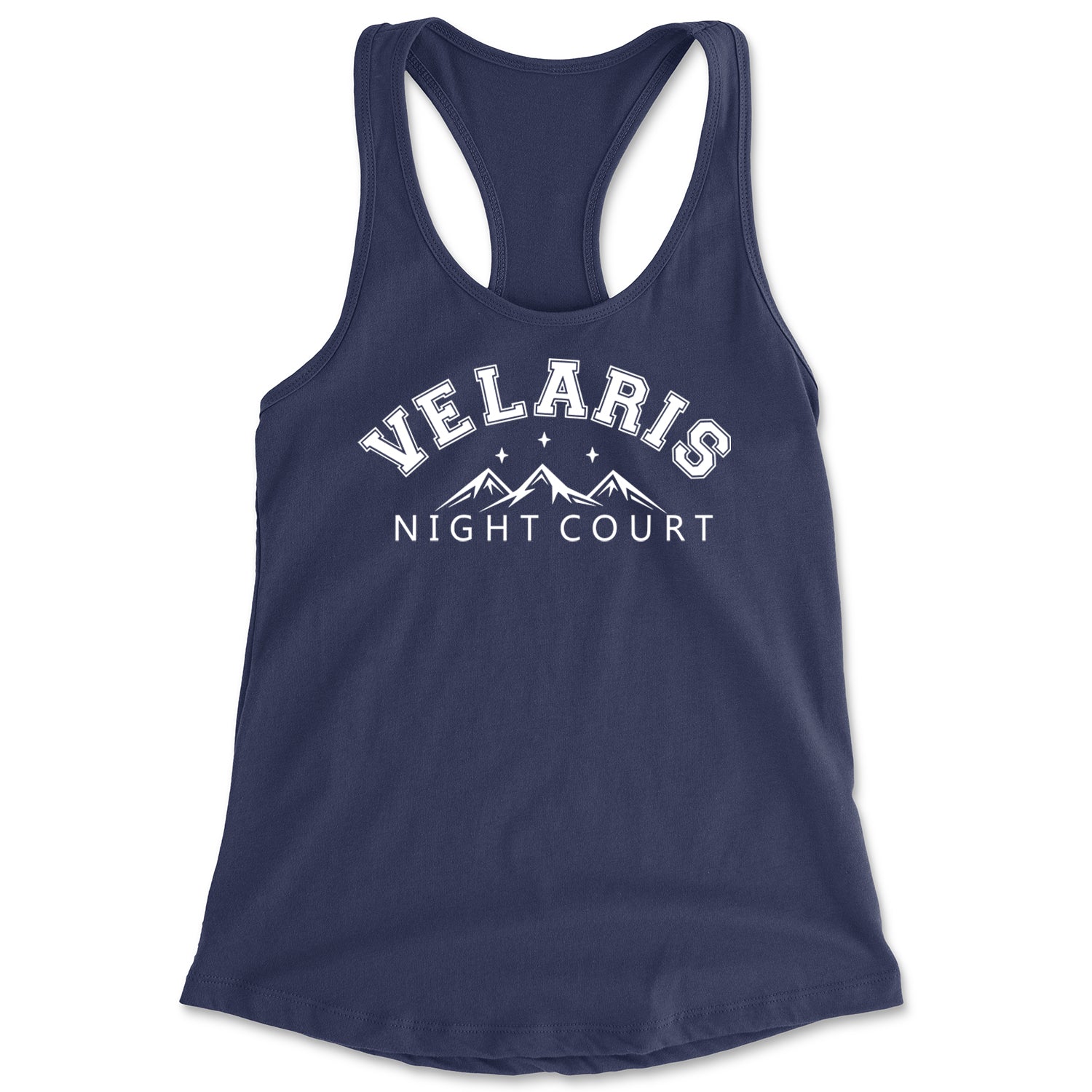 Velaris Night Court Squad Starfall Racerback Tank Top for Women Navy Blue