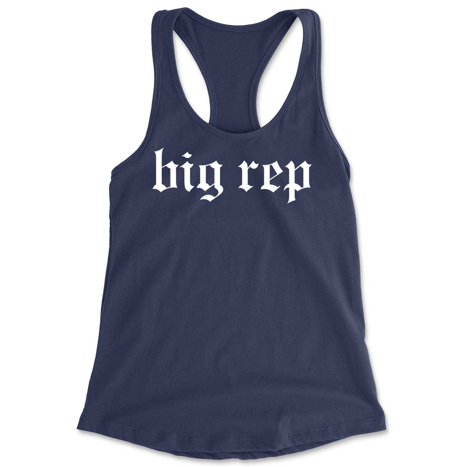 Big Rep Reputation Music Lover Gift Fan Favorite Racerback Tank Top for Women Navy Blue