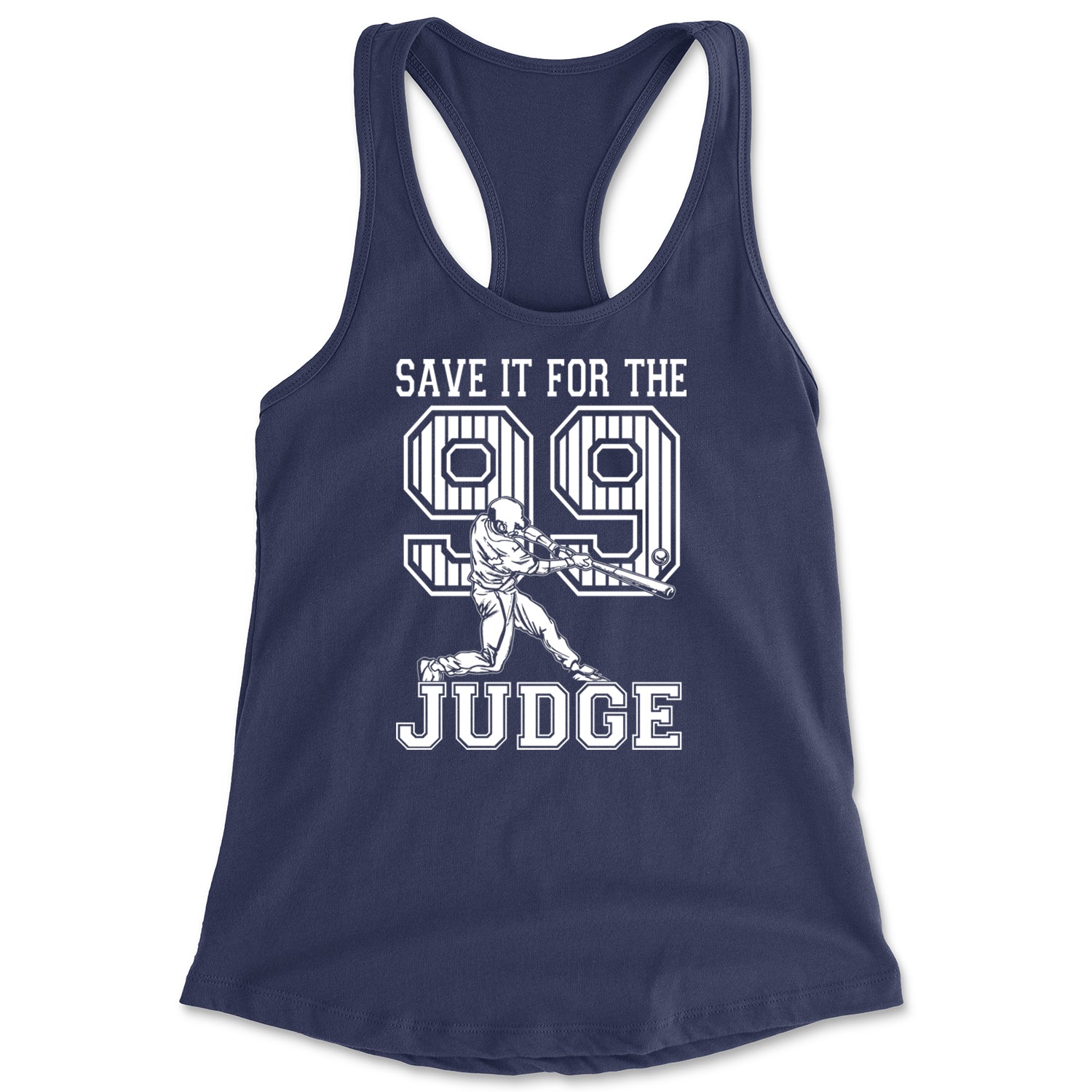 Save It For The Judge 99  Racerback Tank Top for Women Navy Blue