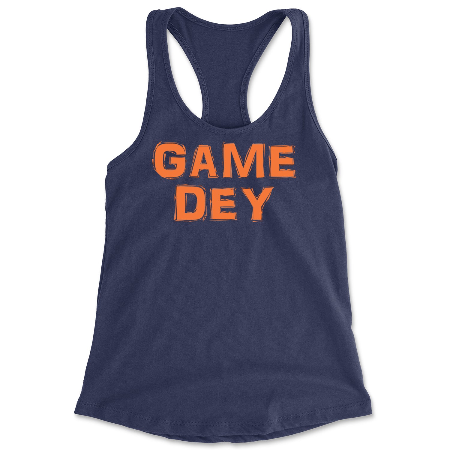 Game Dey Cincinnati Football Racerback Tank Top for Women Navy Blue