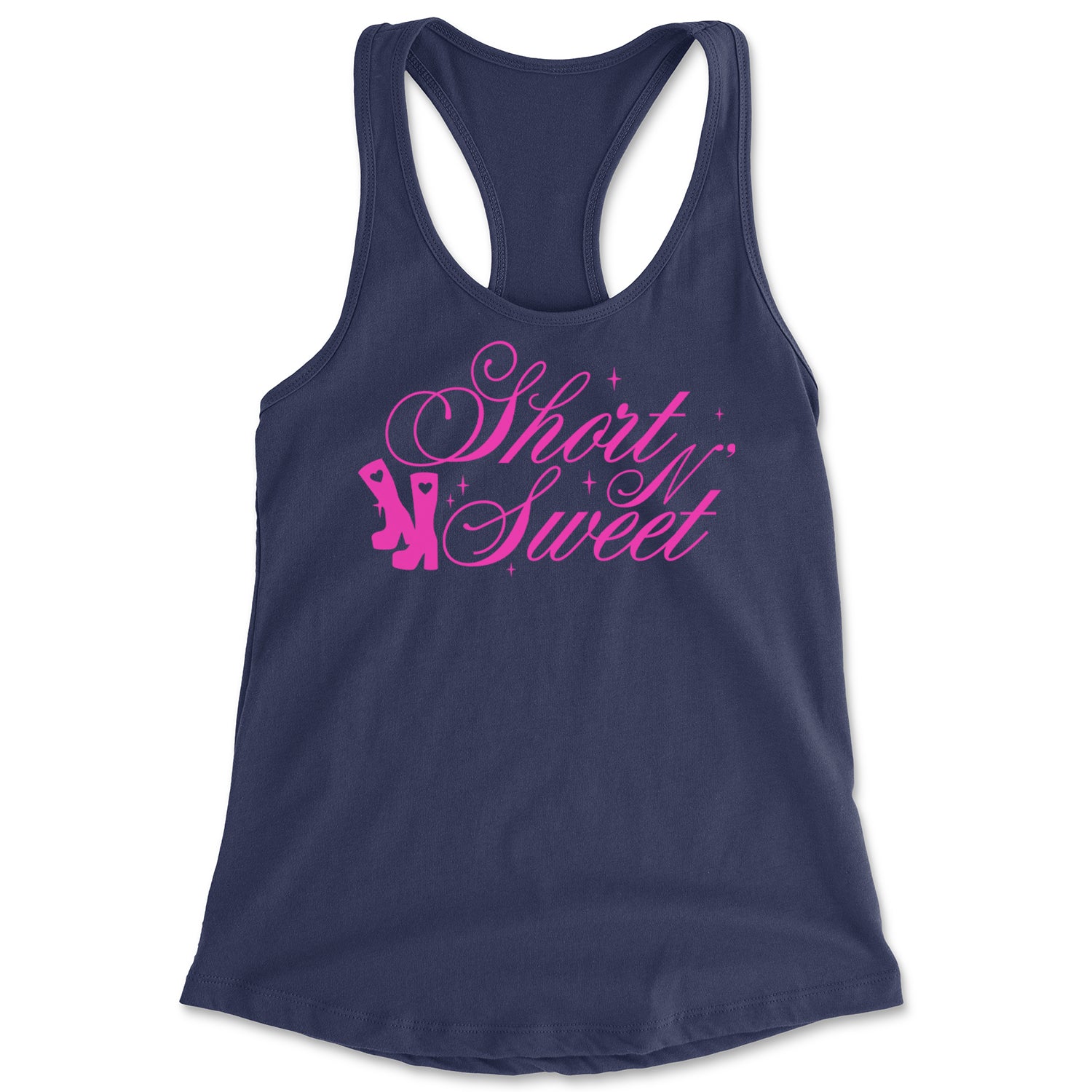 Boots Short N' Sweet Racerback Tank Top for Women Navy Blue