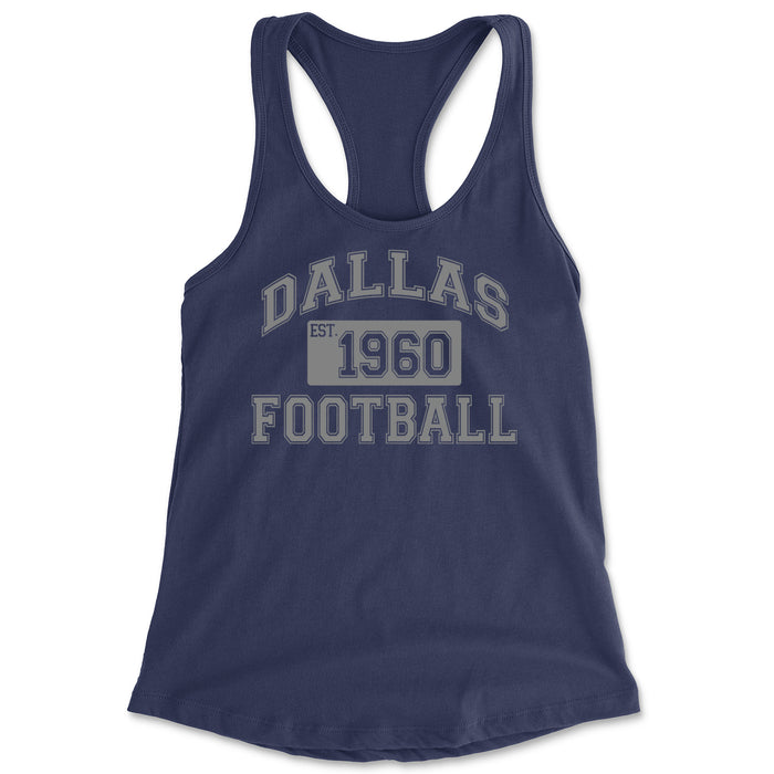 Dallas Football Established 1960 Racerback Tank Top for Women