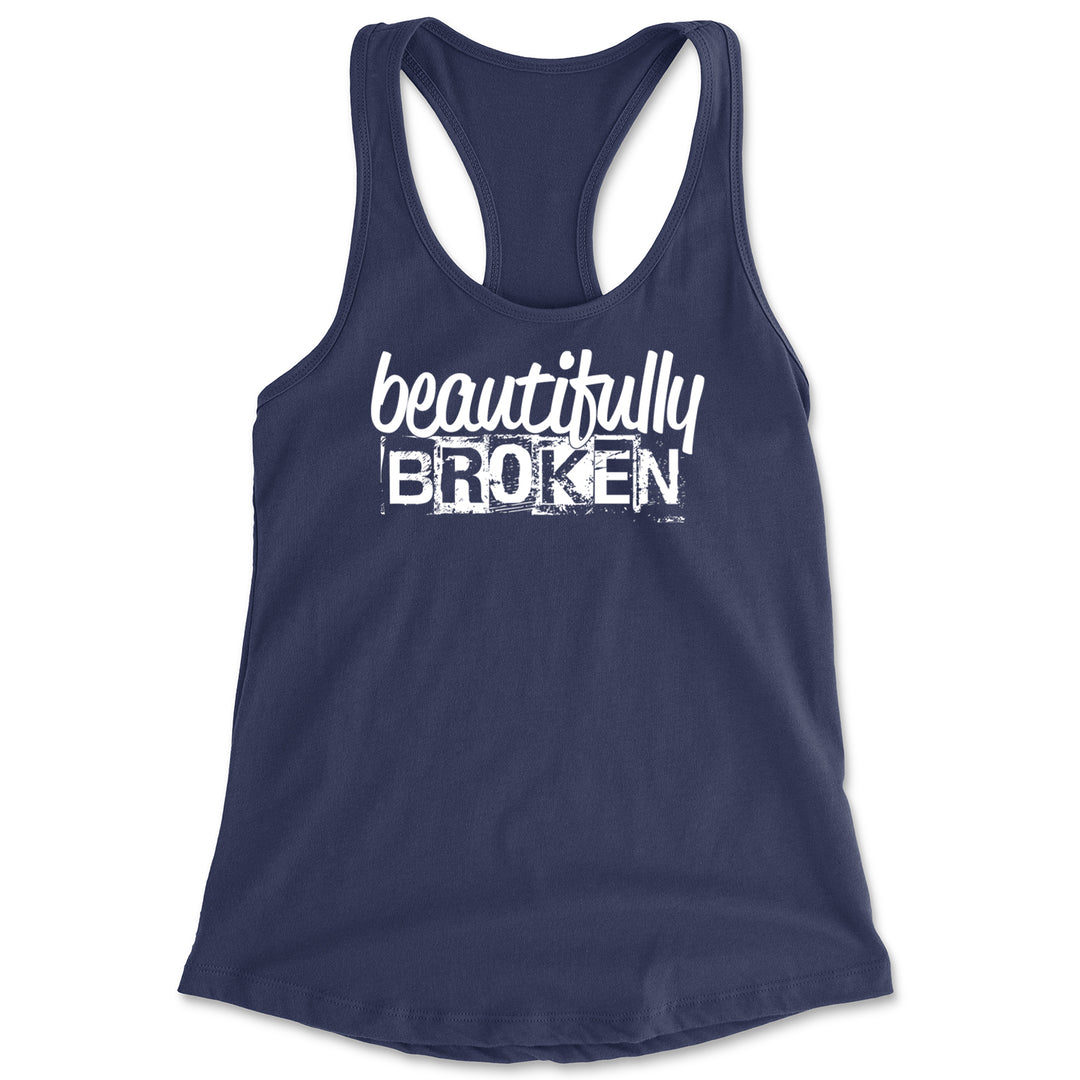 Beautifully Broken Music Racerback Tank Top for Women