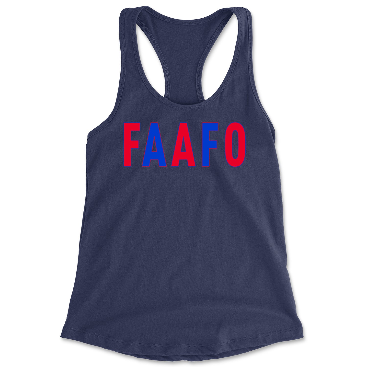 FAAFO Olympic Team USA Shirt Racerback Tank Top for Women Navy Blue