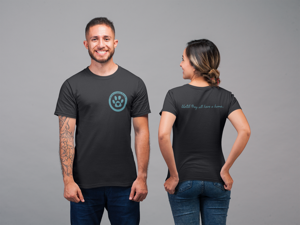 TLC To Love a Canine Dog Rescue Teal Mens T-shirt 
