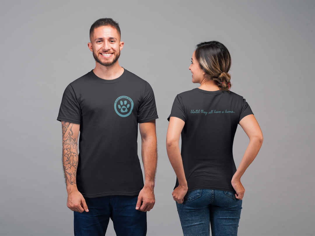 TLC To Love a Canine Dog Rescue Teal Mens T-shirt 