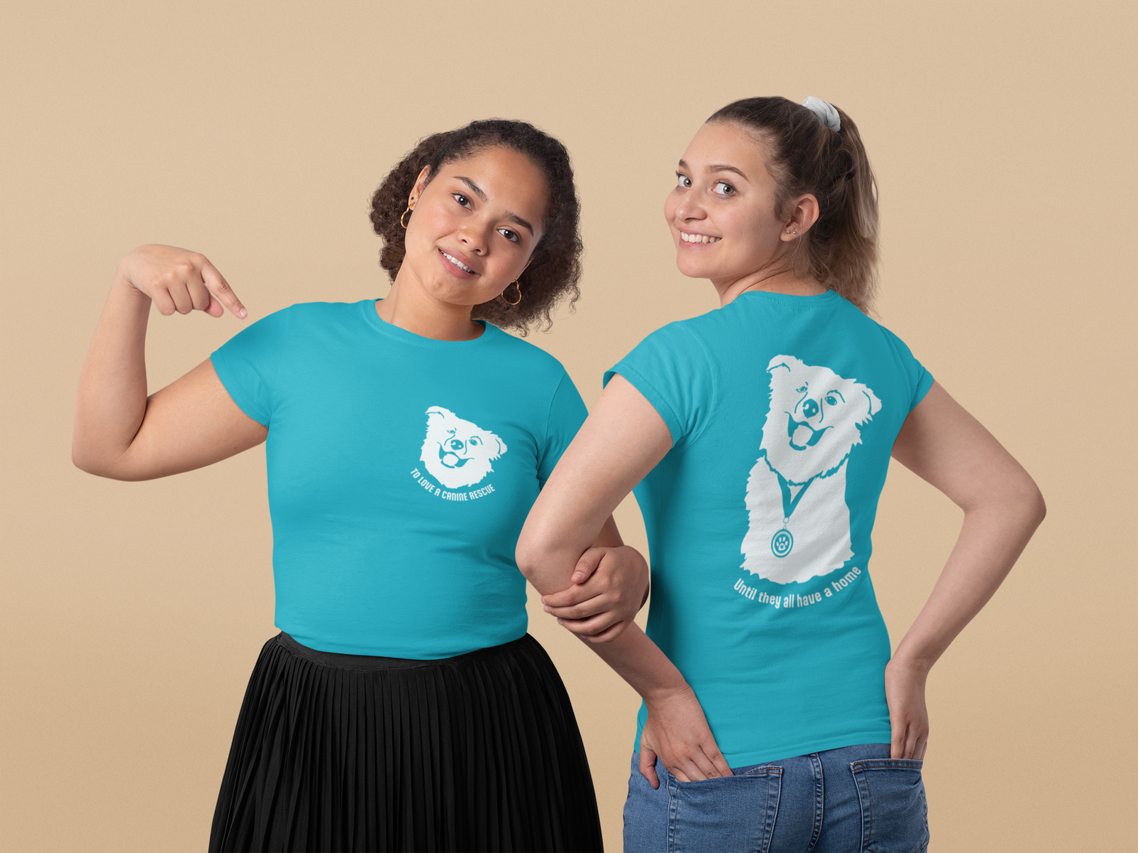 TLC Chelsea's Barking Back Womens T-shirt - Front & Back Design