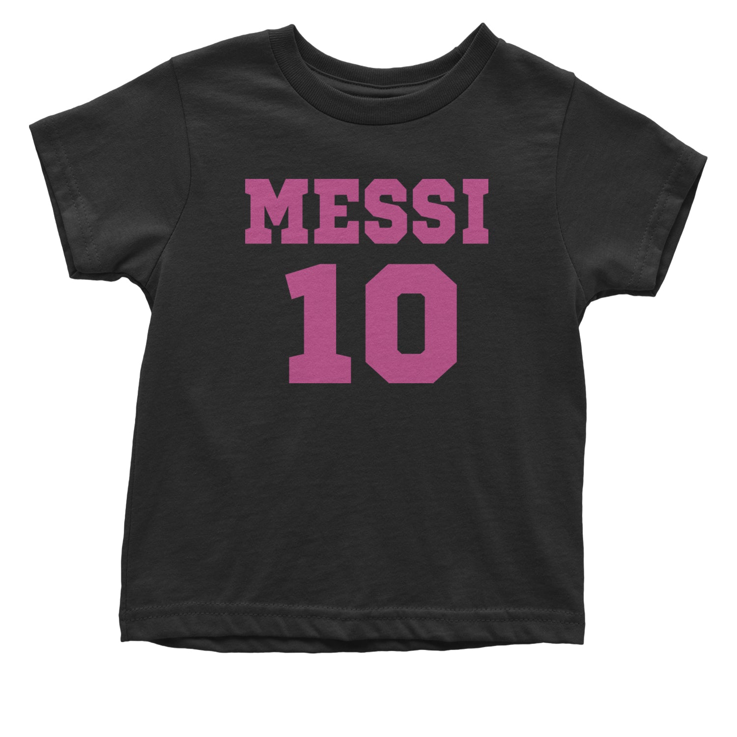 Messi World Soccer Futbol Messiami Infant One-Piece Romper Bodysuit and Toddler T-shirt Black