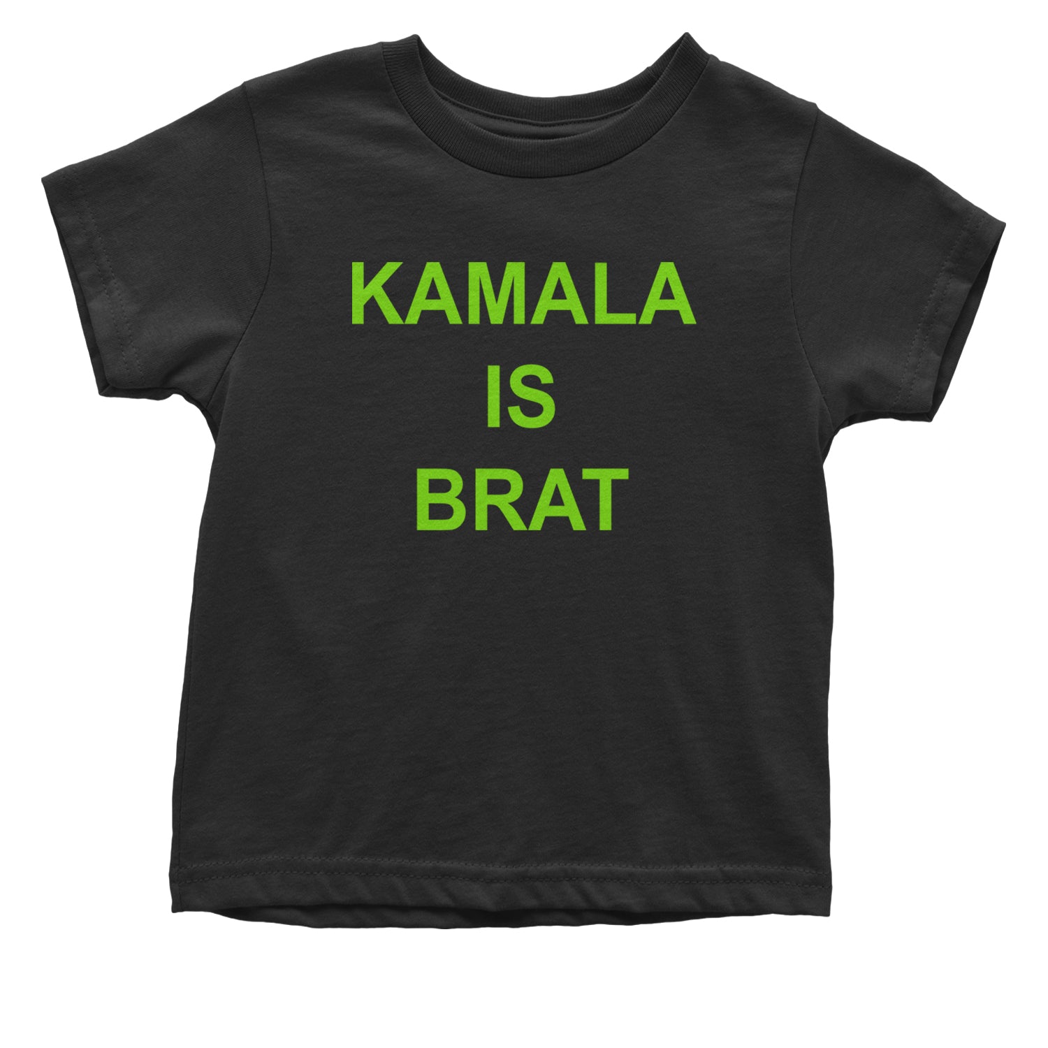 Kamala Is Brat - President Harris 2024 Infant One-Piece Romper Bodysuit and Toddler T-shirt Black