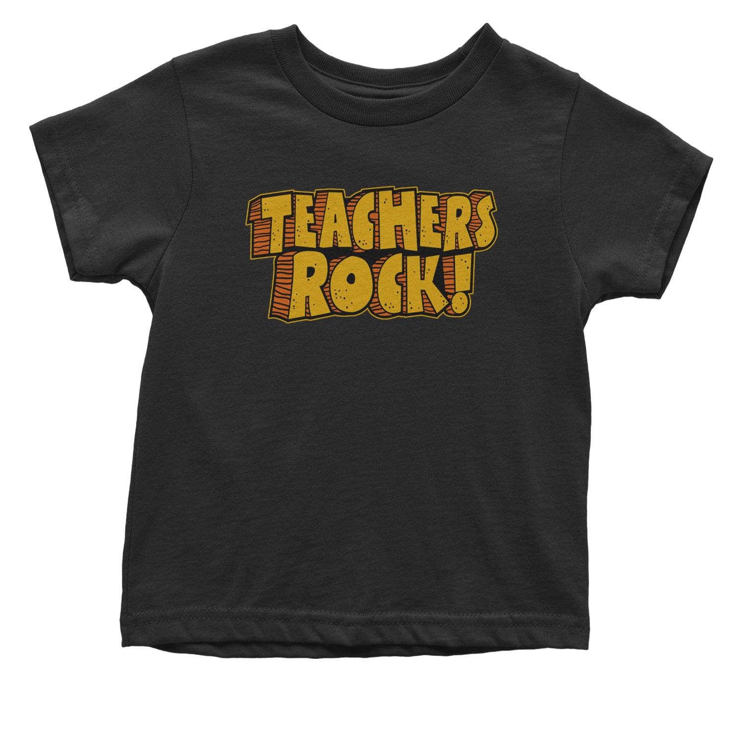 Teachers Rock Retro Infant One-Piece Romper Bodysuit and Toddler T-shirt Black