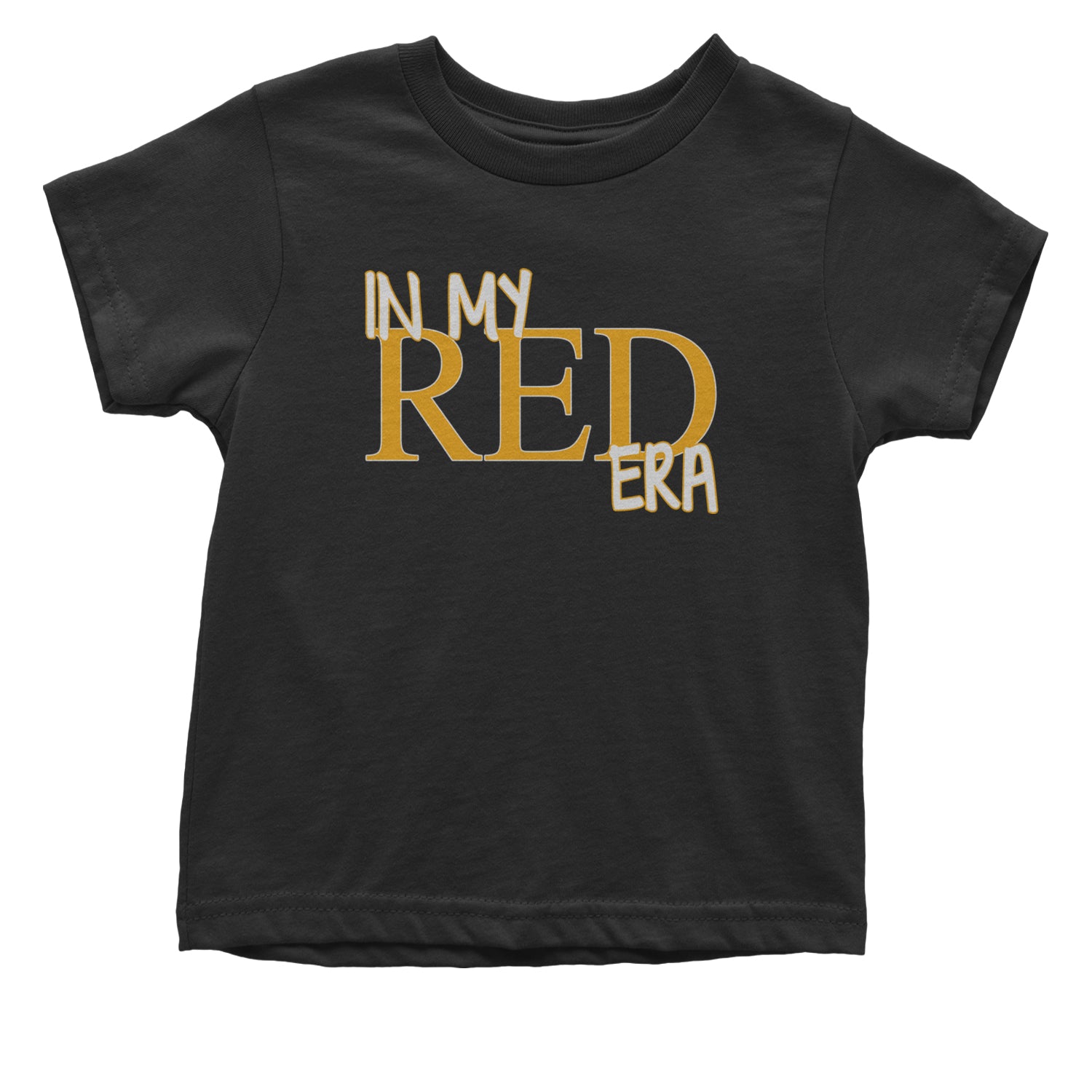 In My Red Era Kansas City Infant One-Piece Romper Bodysuit and Toddler T-shirt Black