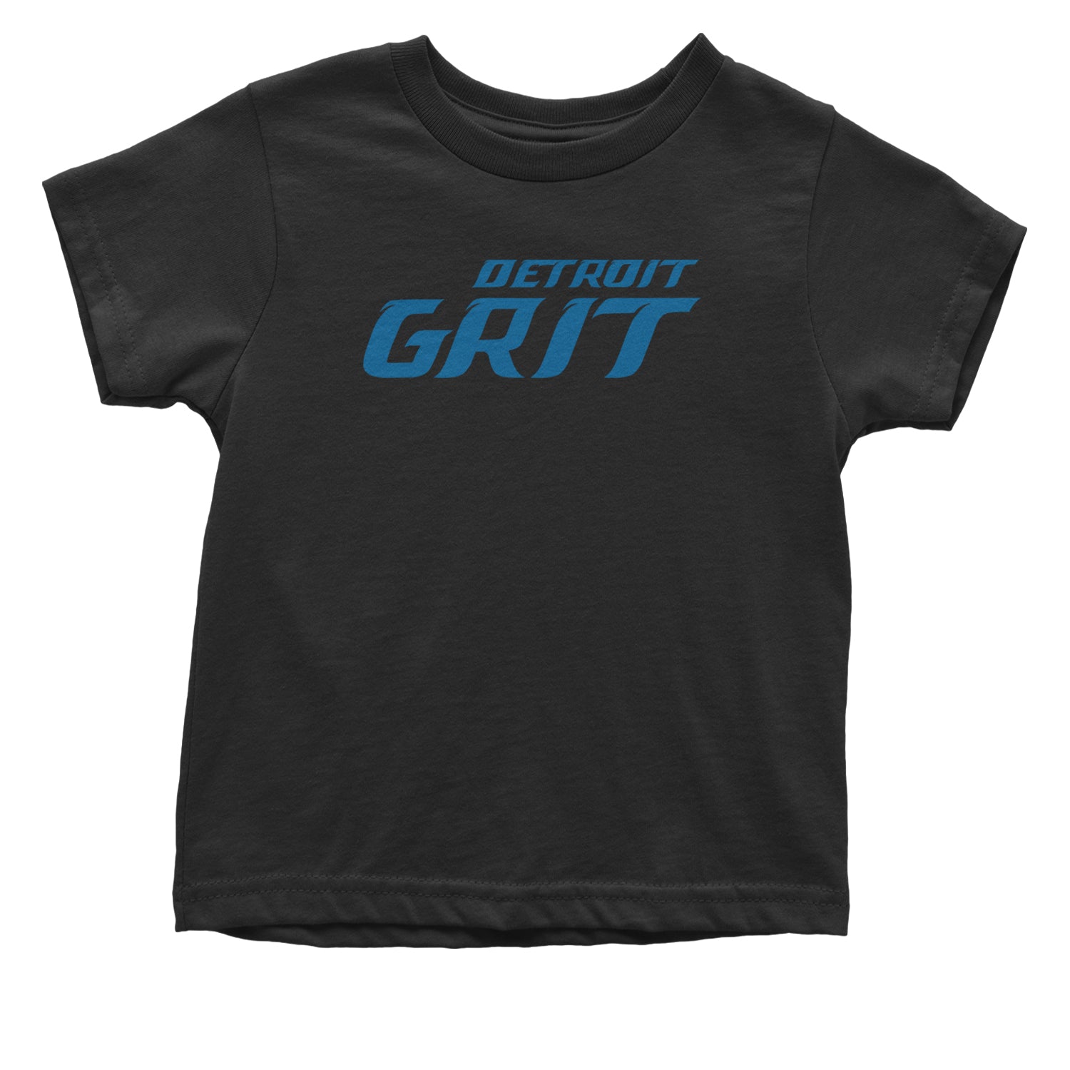 Grit Detroit Football Hard Knocks Infant One-Piece Romper Bodysuit and Toddler T-shirt Black