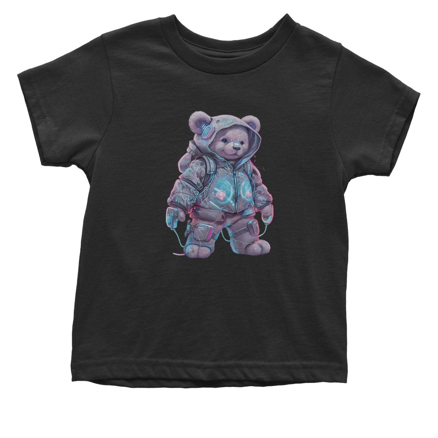 Cyberpunk Adventure Urban Graffiti Bear Infant One-Piece Romper Bodysuit Or Toddler T-shirt Black