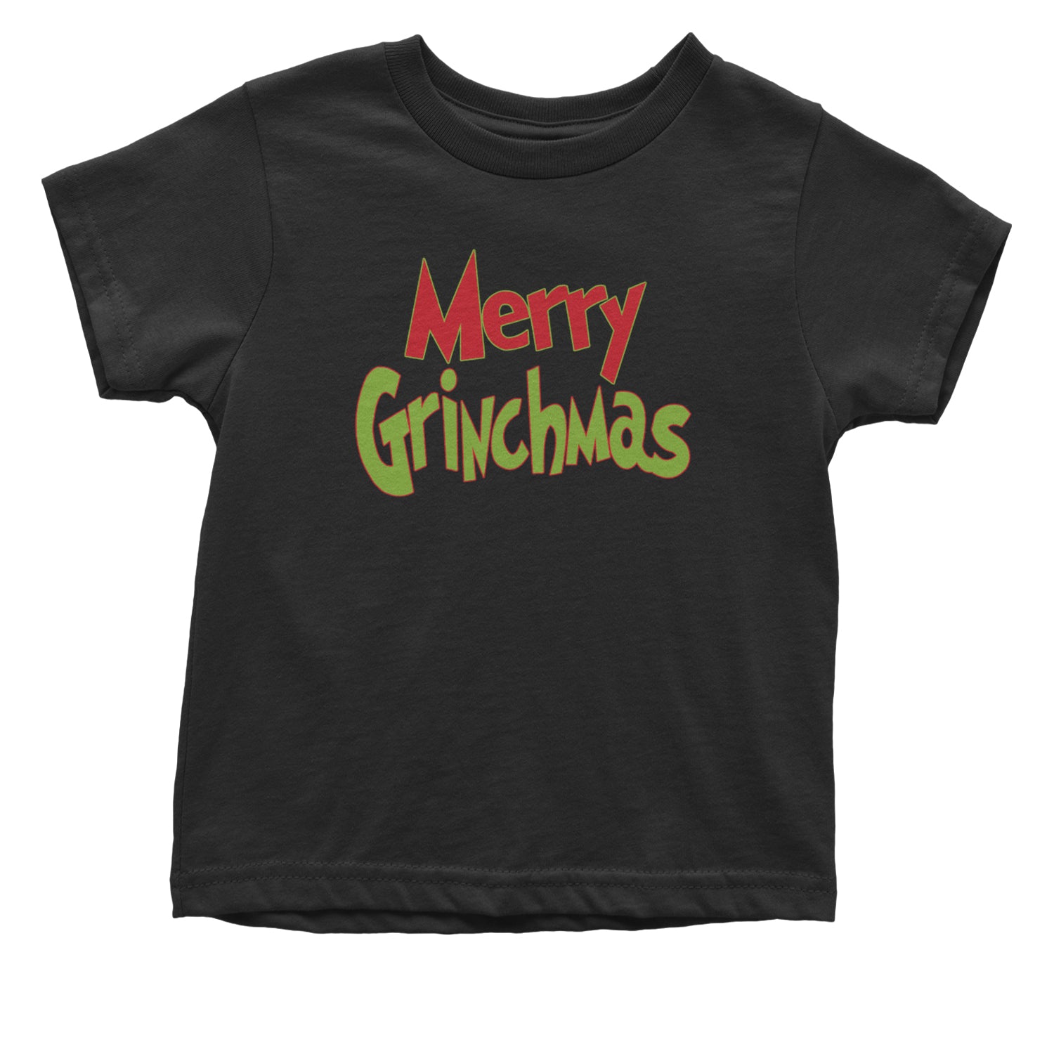 Merry Grinchmas Jolly Merry Christmas Infant One-Piece Romper Bodysuit and Toddler T-shirt Black