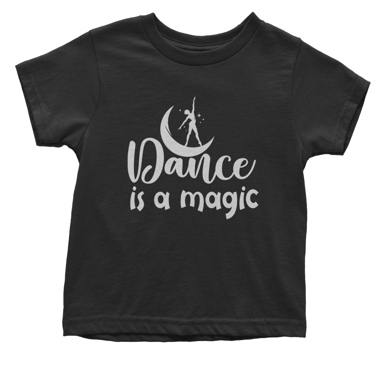 Dance Is Magic Infant One-Piece Romper Bodysuit and Toddler T-shirt Black