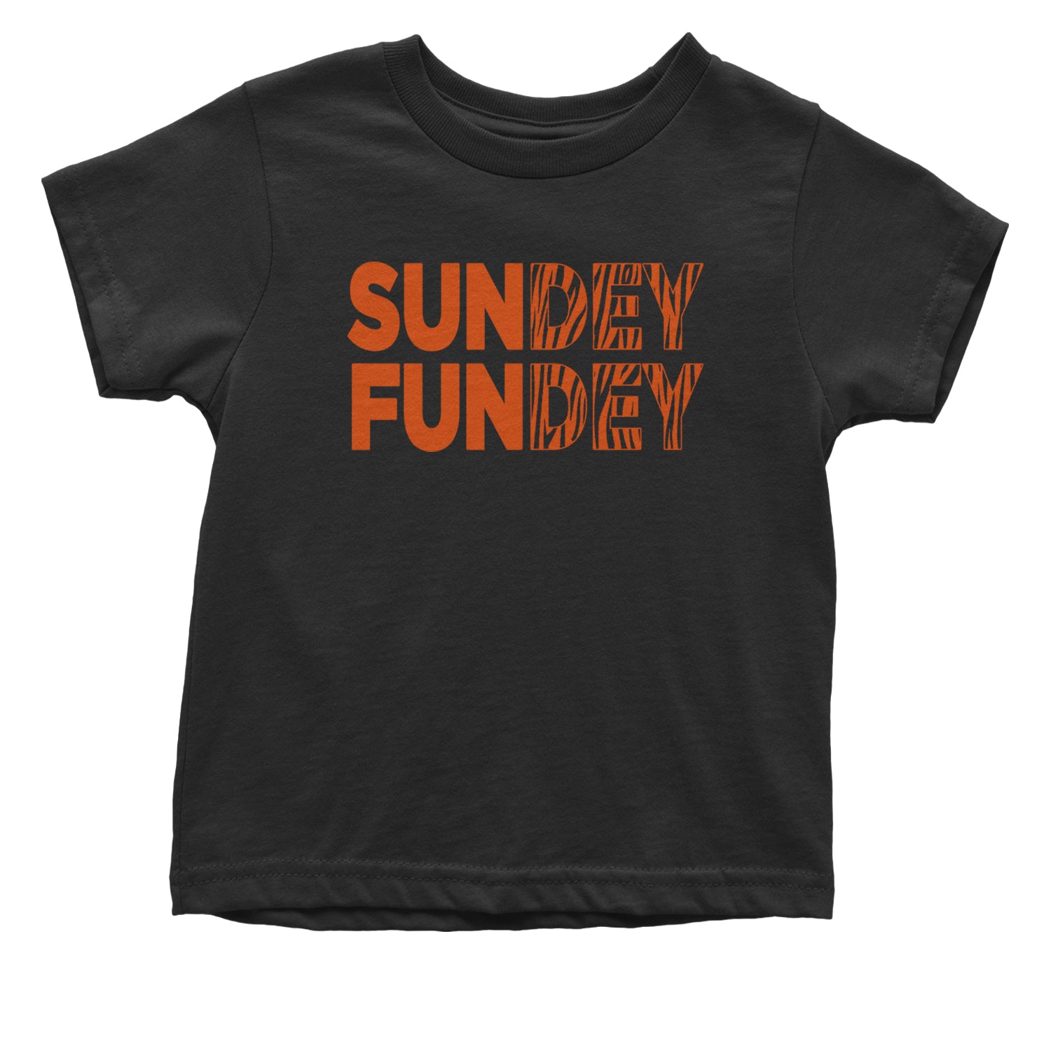 SunDEY FunDEY Sunday FundayInfant One-Piece Romper Bodysuit and Toddler T-shirt Black