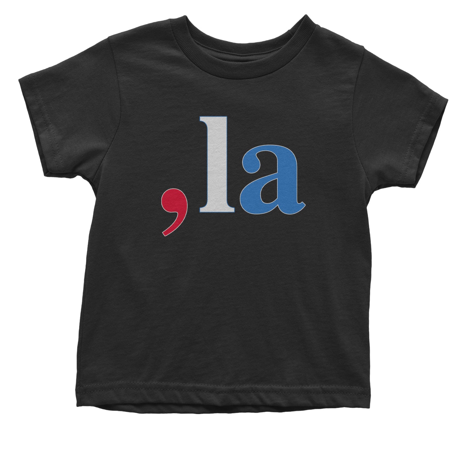 Comma-La - Support Kamala Harris For President 2024 Infant One-Piece Romper Bodysuit and Toddler T-shirt Black