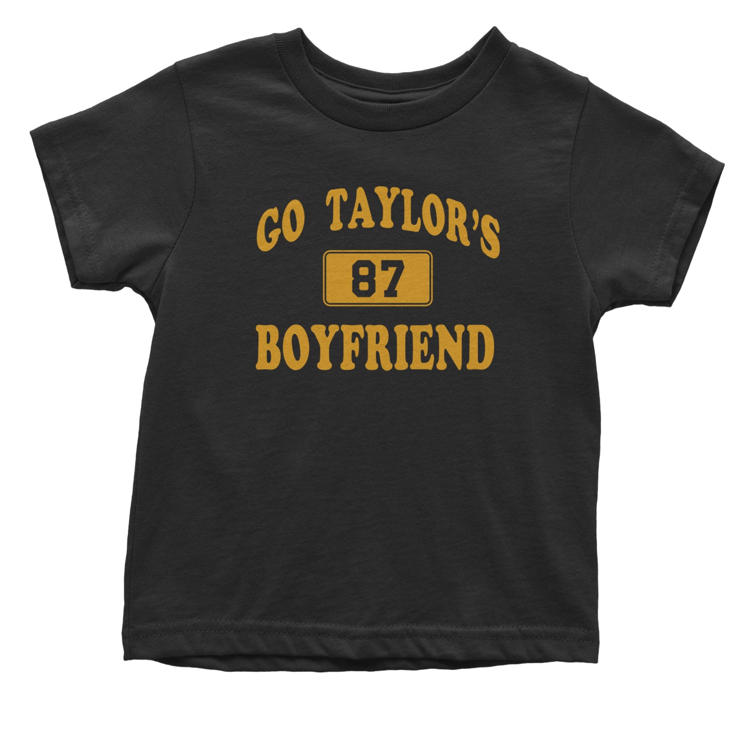 Go Taylor's Boyfriend Kansas City Infant One-Piece Romper Bodysuit and Toddler T-shirt Black