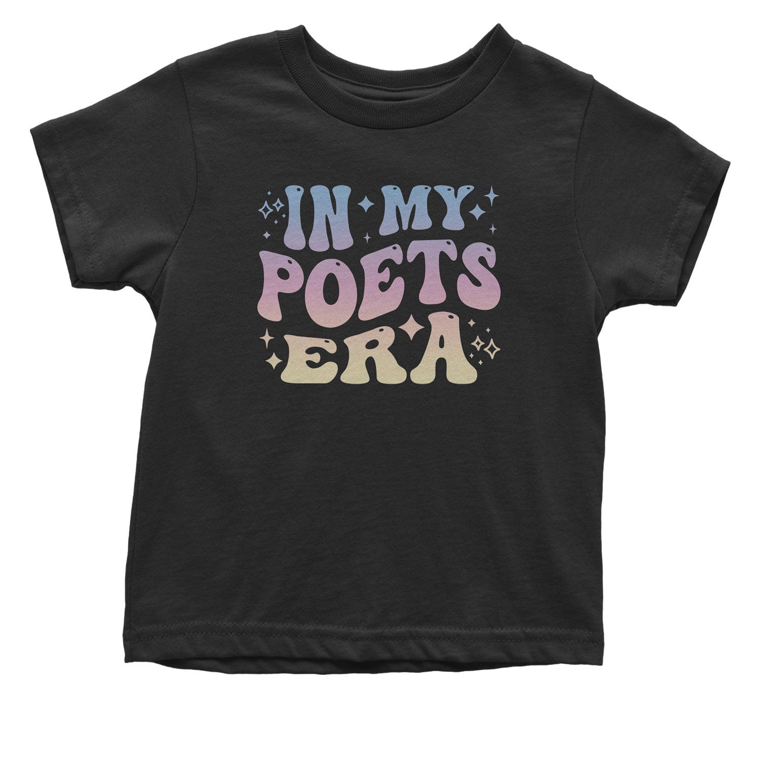 In My Poet Era Tie Dye TTPD Music Infant One-Piece Romper Bodysuit and Toddler T-shirt Black