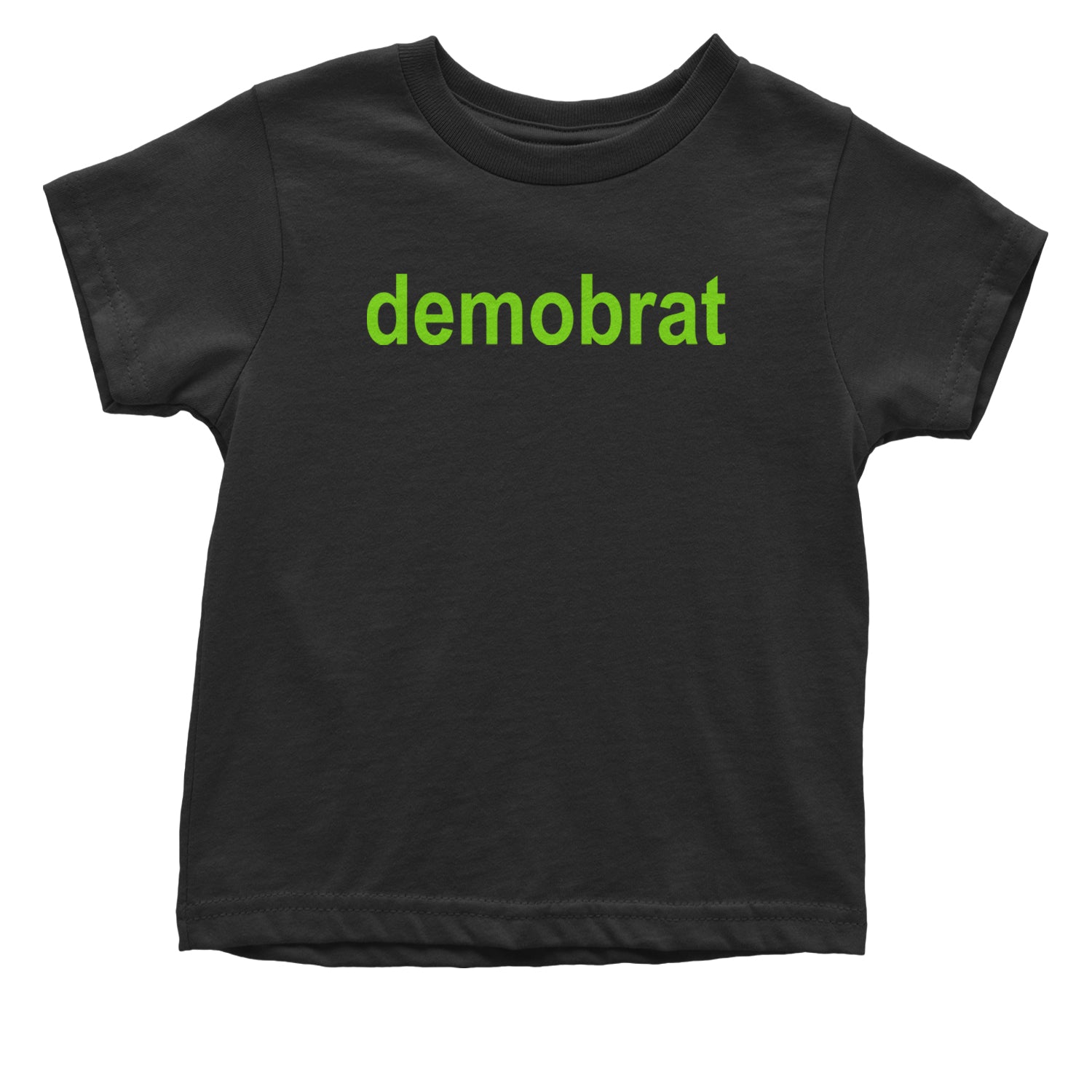 Demobrat Kamala Is Brat Vote Democrat Infant One-Piece Romper Bodysuit and Toddler T-shirt Black