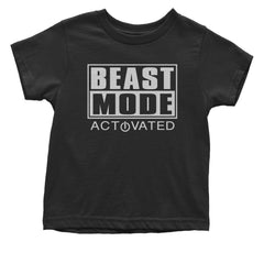 Activated Beast Mode Workout Gym Clothing Infant One-Piece Romper Bodysuit and Toddler T-shirt Black